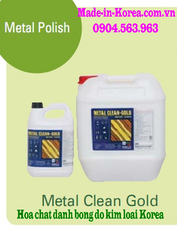 Hóa chất làm sạch đánh bóng đồ kim loại Korea Metal Clean Gold