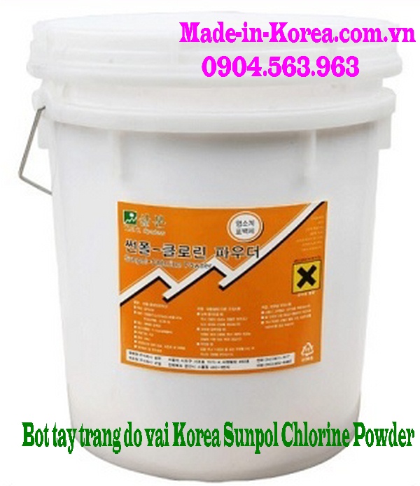 Bột tẩy trắng đồ vải Korea Sunpol Chlorine Powder