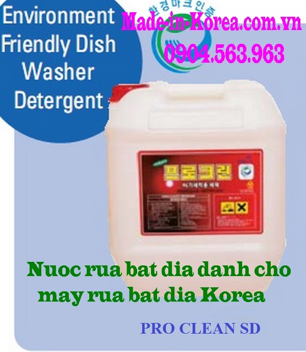 Hóa chất rửa bát đĩa Korea Pro Clean SD