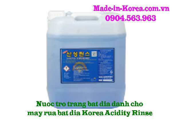 Nước trợ tráng bát đĩa dành cho máy rửa bát đĩa Korea Acidity Rinse