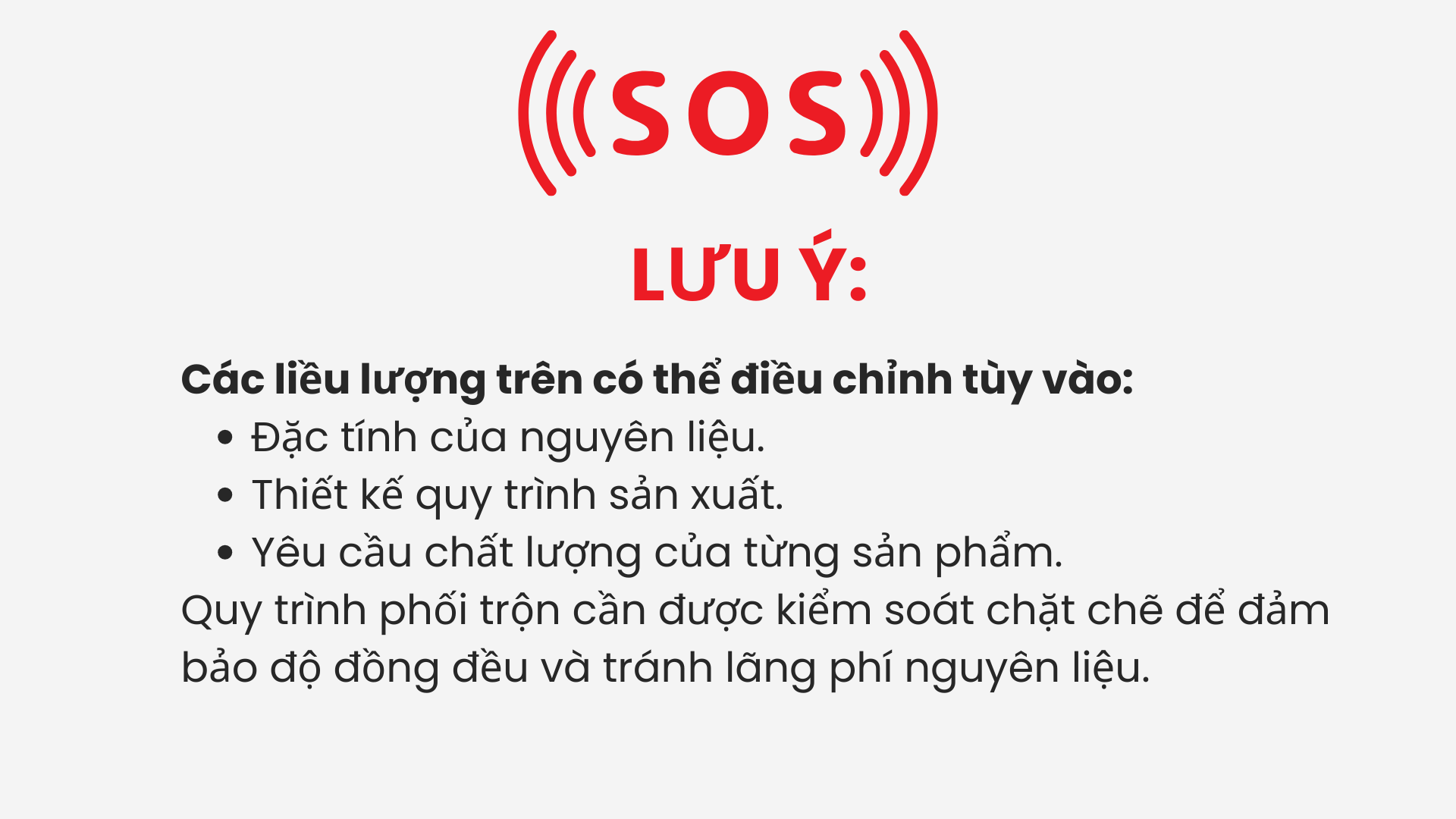 Lưu ý quan trọng khi sử dụng các dòng phụ gia công nghiệp