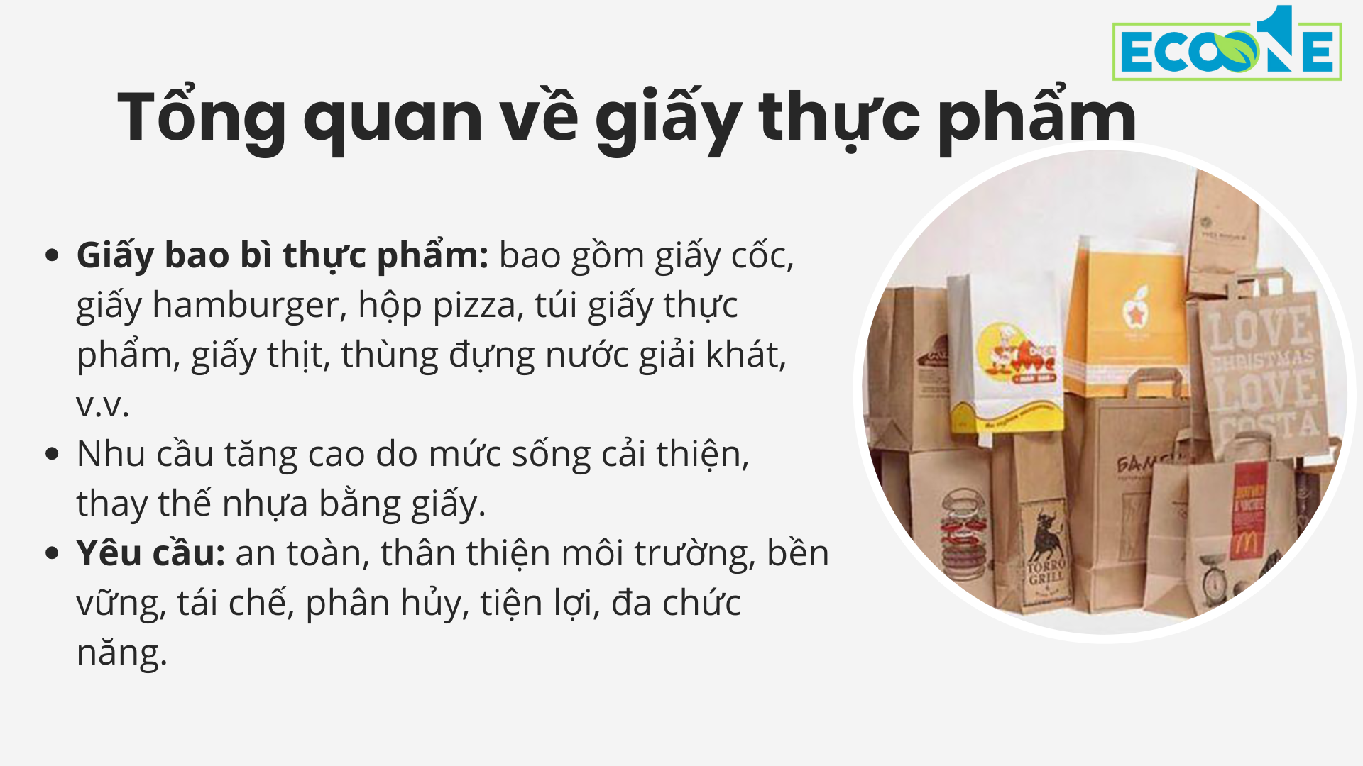 Tổng quan về giấy thực phẩm